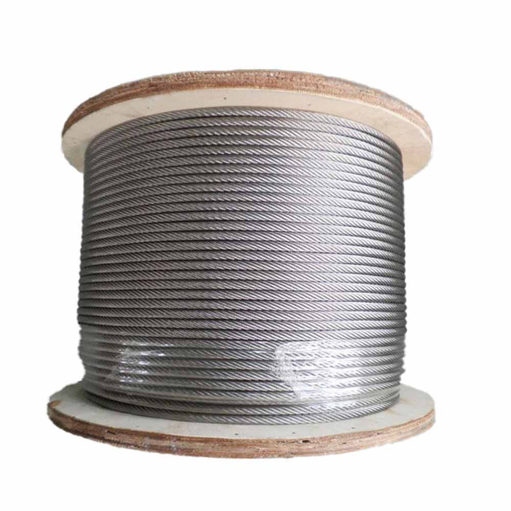 6X24 7FC T/S 1570MPa Galvanized Steel Wire Rope for Versatile and Heavy Load Applications