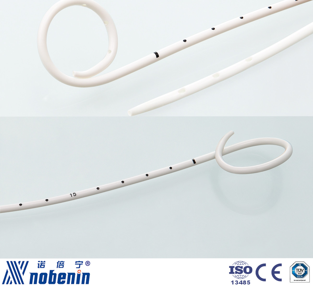 disposable medical drainage catheter pigtail and drainage system with CE and TUV certificates