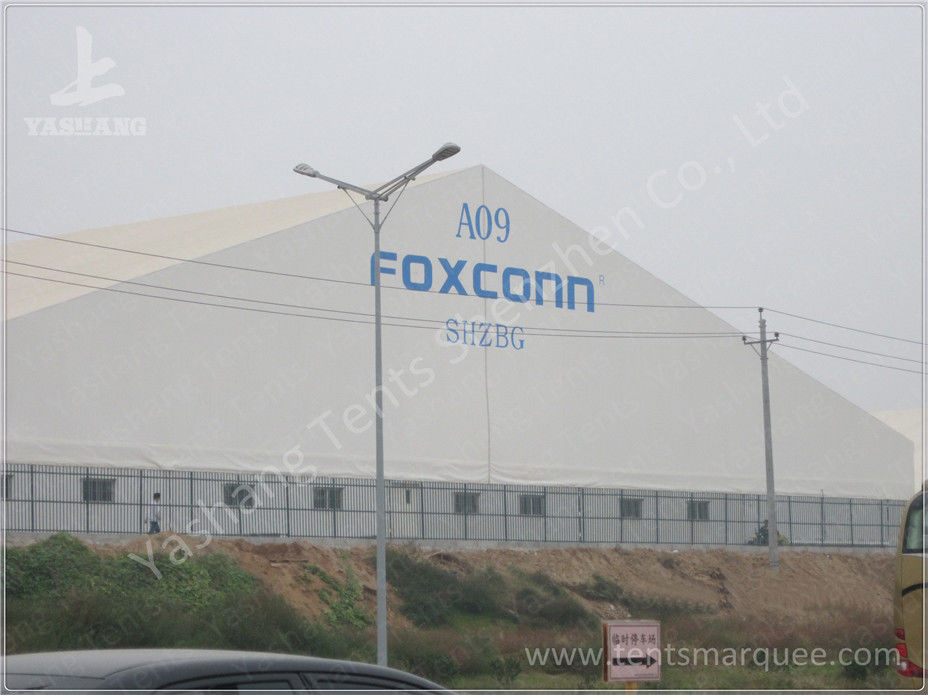 8M Ultra High Professional Outdoor Warehouse Tents , Large Industrial Tent Rental