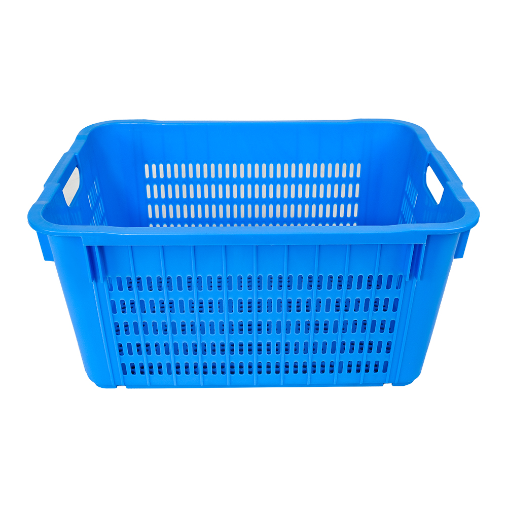 Handle Vented Plastic Basket for Fresh and Customized Color Storage Solution
