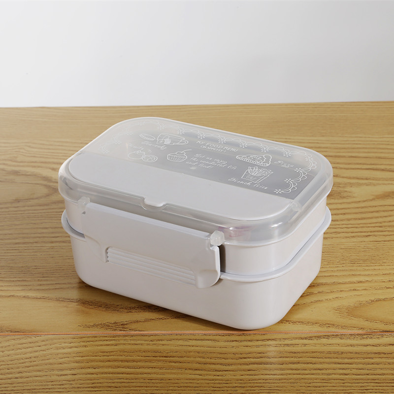 Pink Plastic Lunch Boxes Microwave With Tableware Container