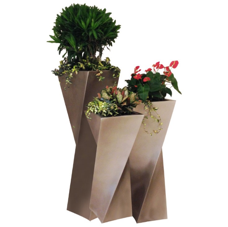 Custom gold metal wedding flower stand pot wedding decoration