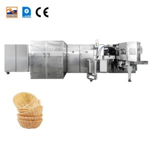 PLC Control System Automatic Waffle Basket Making Machine With Capacity