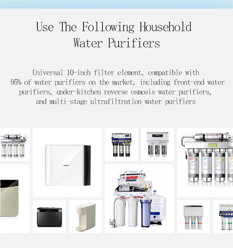 10 inch 0.1micron 5 micron Filter Cartridge for Residential Water Dispenser OEM Accepted