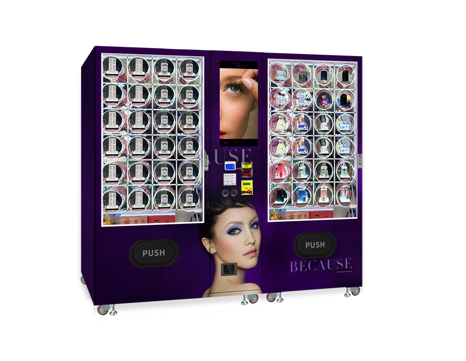 Cosmetic Jewelry Hair Product Smart Vending Machine With Display Rack