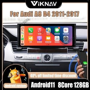  12.3 Inch Android Auto Head Unit For 2011-2017 Audi A8 D4 Navigation GPS Multimedia Player Wireless Carplay 4G BT Manufactures