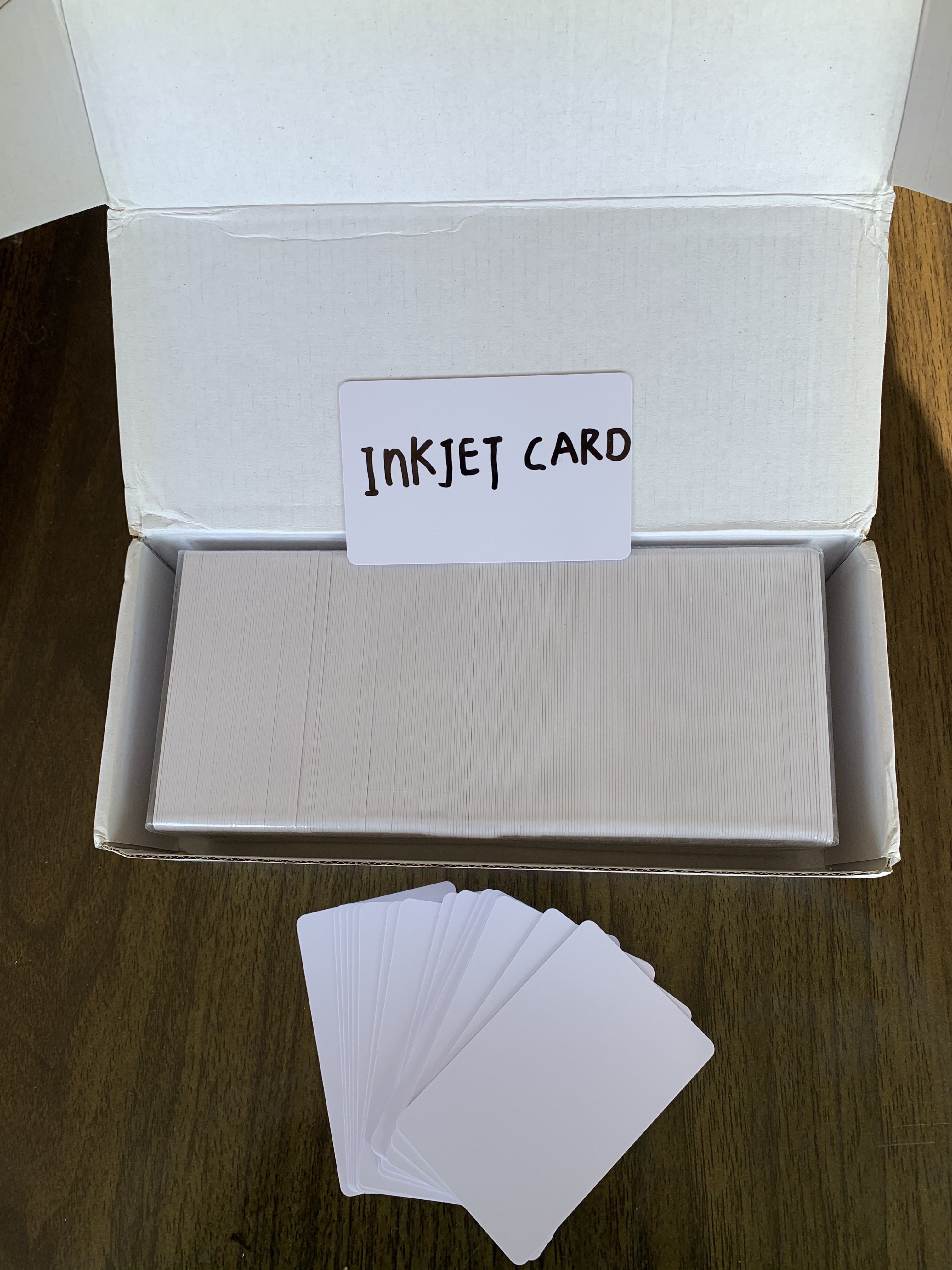WHITE BLANK PVC INKJET 4428 CHIP ID & Smart CARD WITH FM4442 FM4428 SLE5542 CHIP FOR Epson or Canon inkjet printer