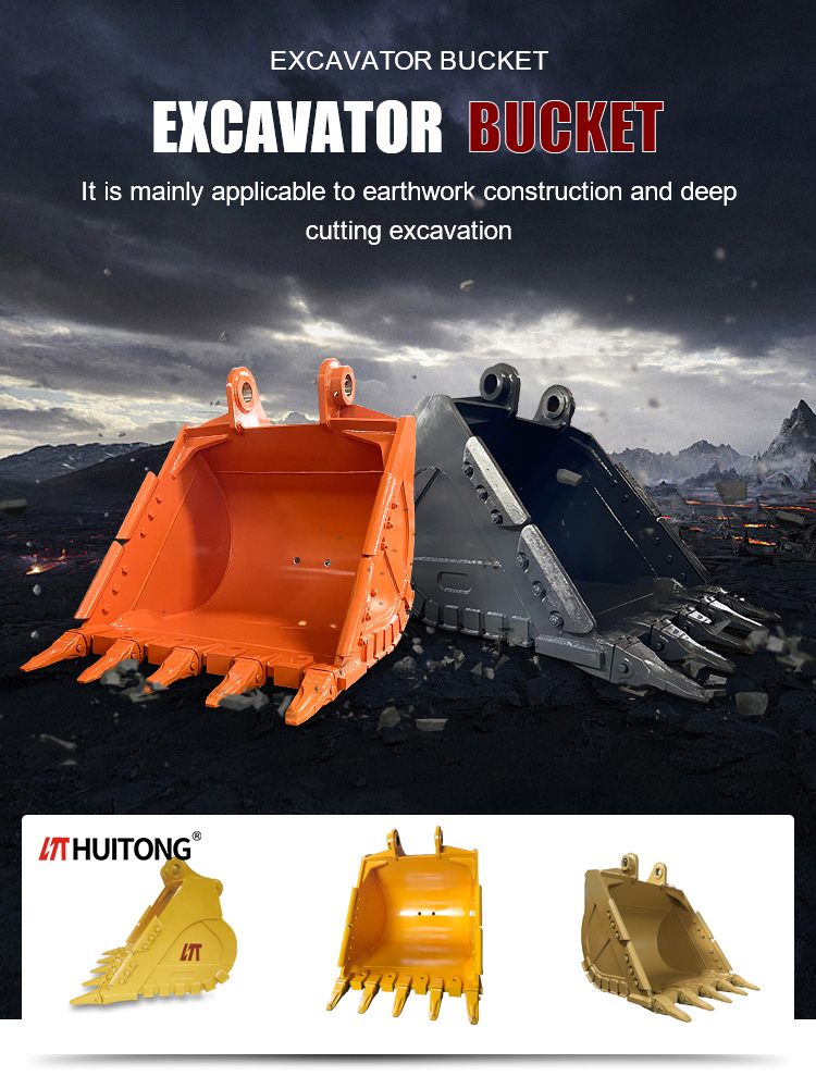 Earthwork construction Heavy Duty Crawler Excavator Bucket For R150 R200 R220