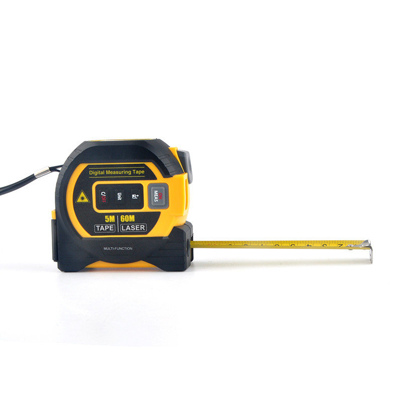 Wintape 3-In-1 Laser Measure Tool: 40m Digital Distance Meter, Area/Perimeter Calculator, Auto-Lock 5m Steel Tape – Precision Measurement For DIY &
