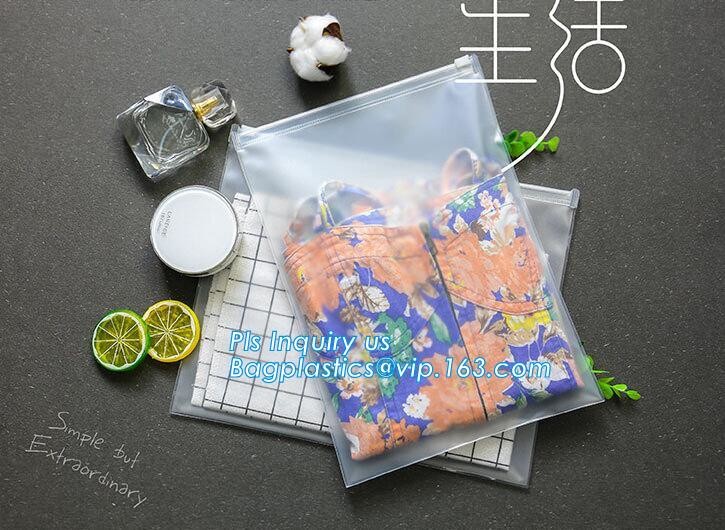 plastic zipper bag with hang holes & slider, Slider Zipper PVC Pouch Clear Vinyl PVC Ziplock Bag, Slider Zipper Packing