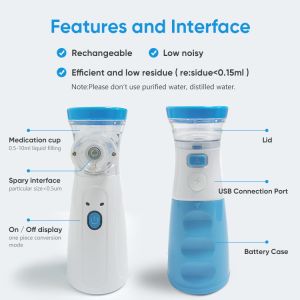 Professional Ultrasonic Machine Inhaler Mesh Nebulizer Portable Nebulizer