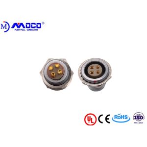 M9 4 Pin EGG Back Panel Circular Push Pull Connectors For Camera Battery