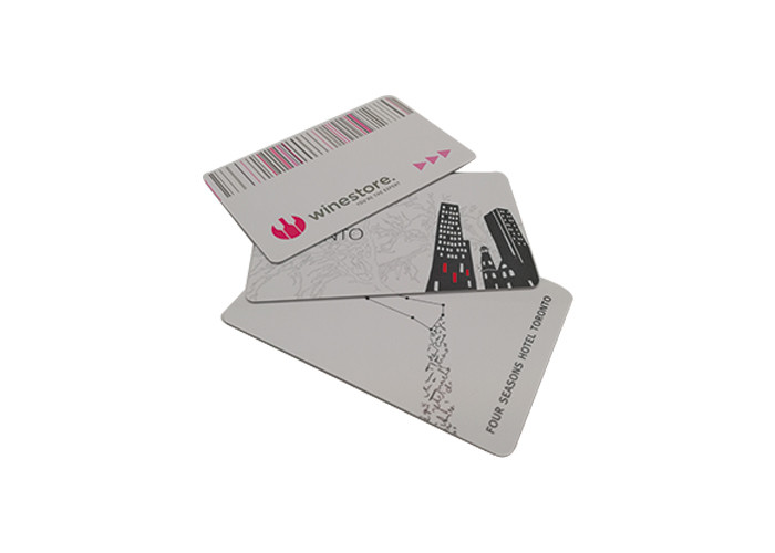 Custom Plastic Hotel RFID Key Cards Blank ID Cards Door Access 0.8mm-0.9mm Thick