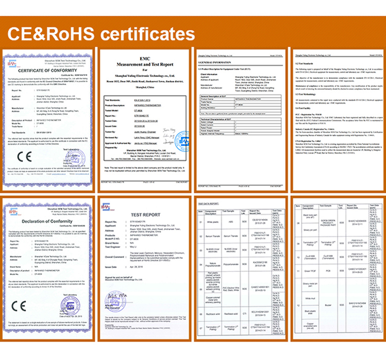 2015 new product instant read thermometer with ISO CE RoHS certificates