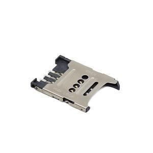  6p SIM Card Sockets Flip Type Micro Sim Card Holder Connector ROHS Manufactures