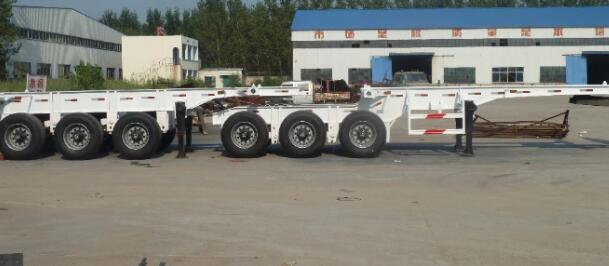 13000X2500X3090 mm Steel 3 Axles Bi-Train Tandem Semi Trailer for Container Loading