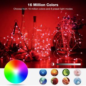 IP65 USB 6lm Solar Decorative Lights Solar Powered String Garden Lights