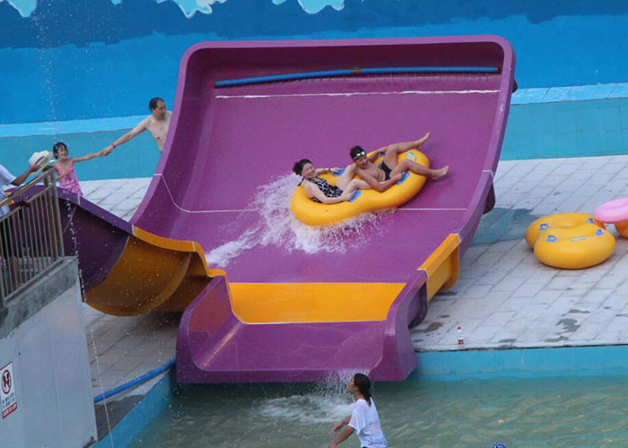 Mini Boomerang Slide Commercial Water Park Equipment For Hotels Water Parks