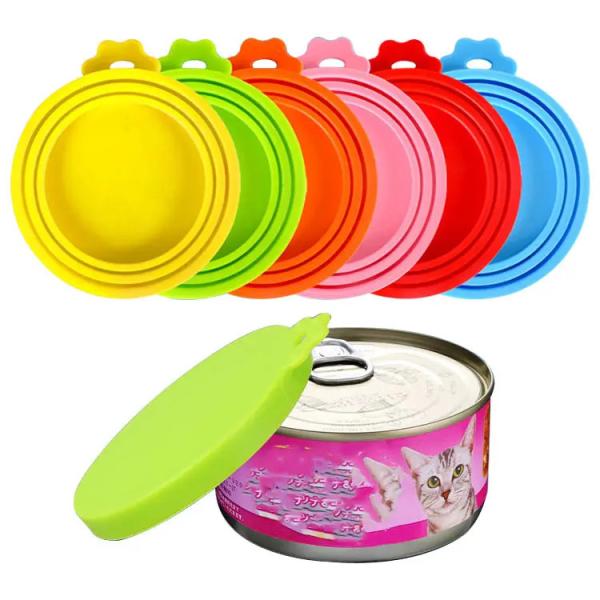 BPA FreeFood Can Lids Silicone Pet Food Can Covers For Dog Cat Food, One Can Cap