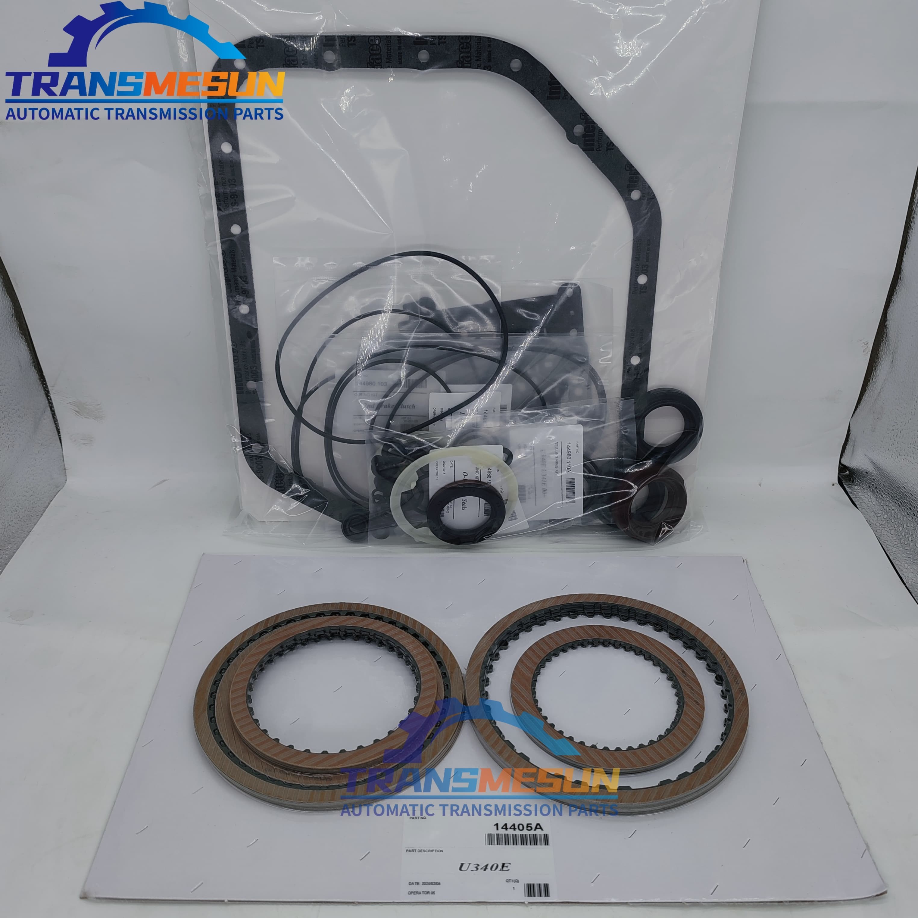Suitable for Toyota U340E; U341E,U340F; U341F transmission master rebuild kit.