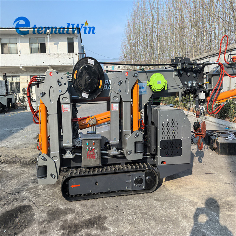 12 Ton Lifting Capacity Spider Crawler Crane with Telescopic Boom and Electric/Diesel Power Source