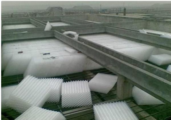 1000×1000×866 Lamella Tube Settler In Industrial Wastewater Treatment FRP / PP