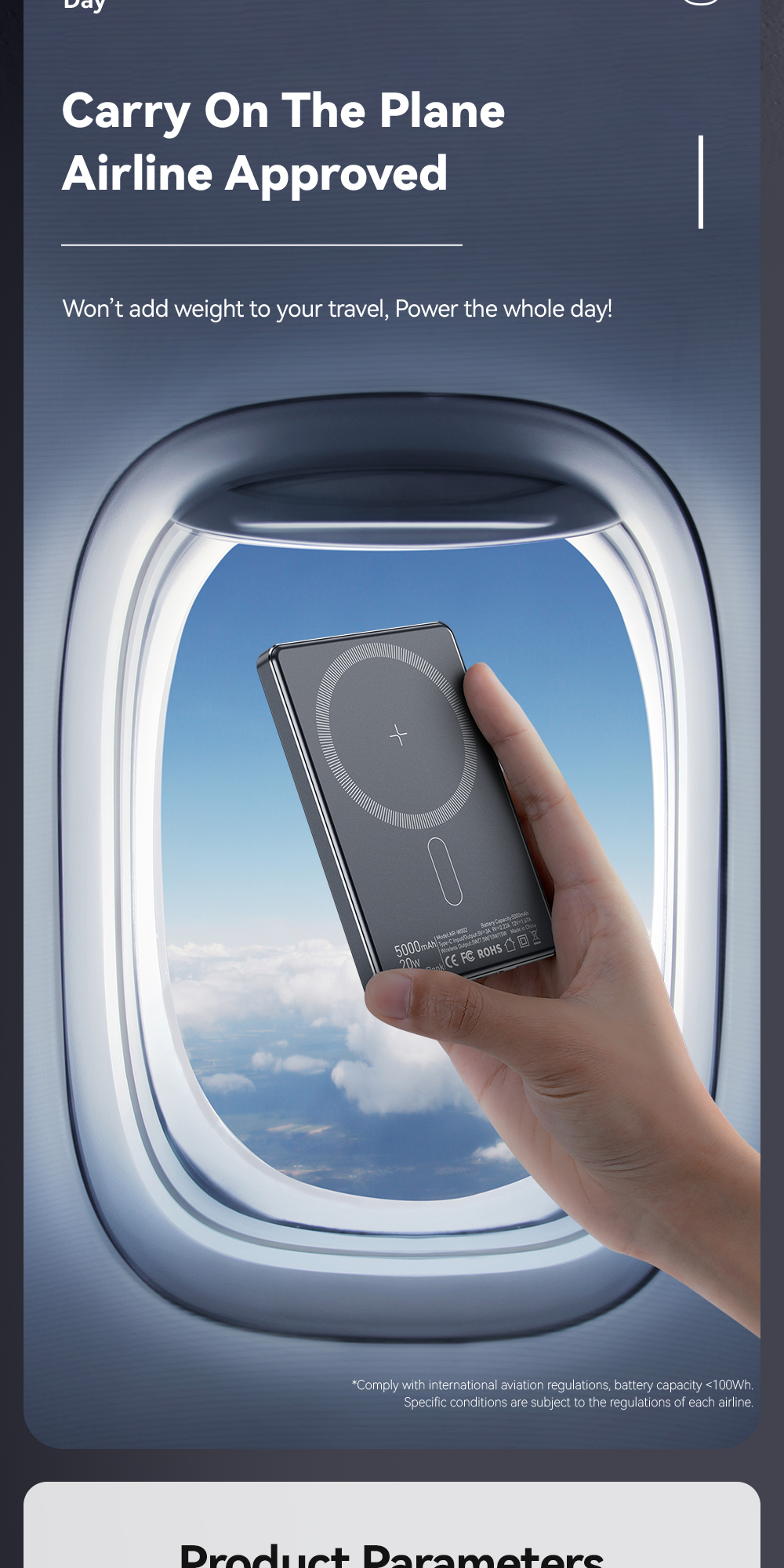 ESSAGER KR-W002 Series Mini Wireless Power Banks Ultra Thin 5000mah