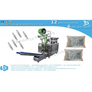 Automatic counting packing machine with 2 bowls and manual feeding for hardware