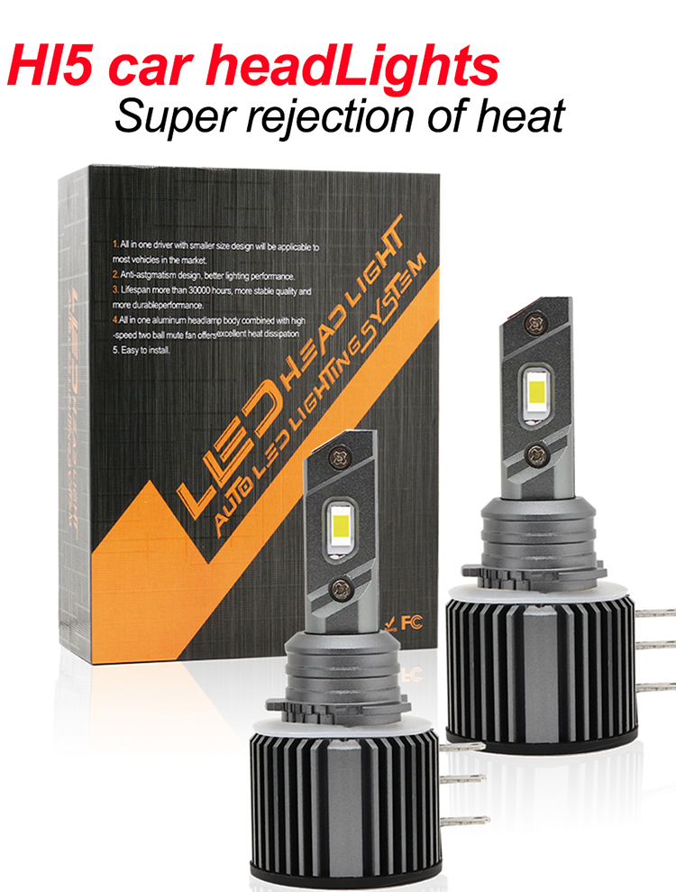 H15 LED Headlight Car Headlamp 80W 8000LM For Volkswagen Golf 6 7/Touran /Touareg/BMW 220I /Benz GLK/A180/A45 AMG