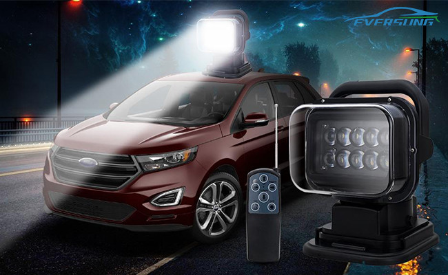 IP67 50w 360 Degree Rotating Remote Control Led Work Light Search Spotlight