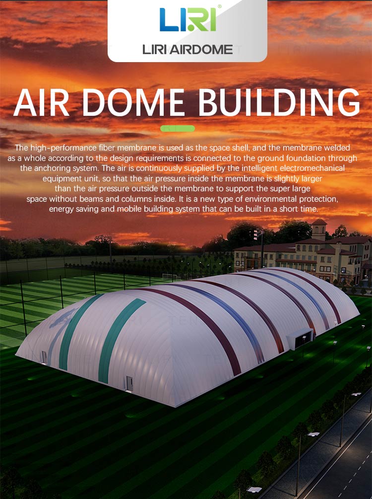 Giant Arc Inflatable Air Dome Sport Event Tents Membrane Structure For Swimming Pool
