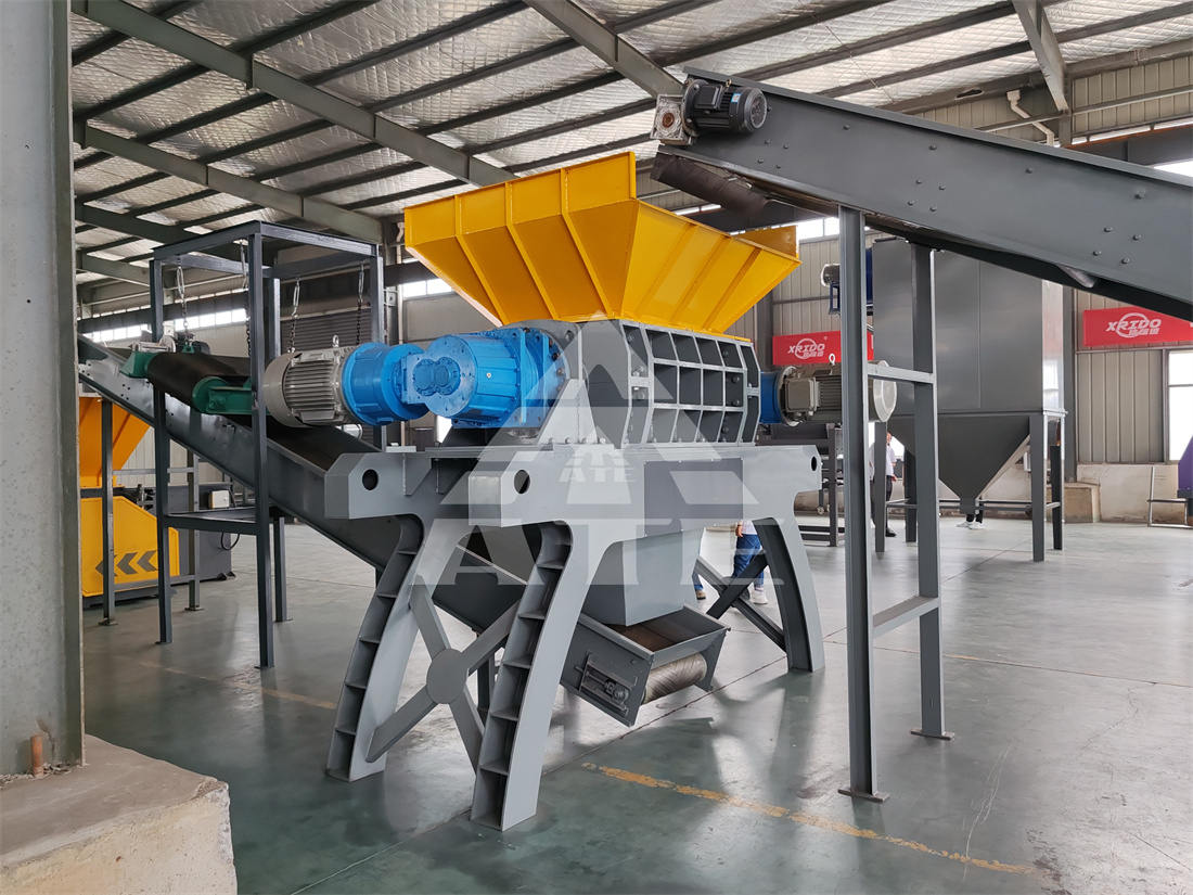 Waste Plastic Bucket Trash Can Big Blue Bucket Shredder Machine