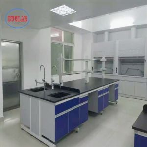 Customized Chemistry Laboratory Furnitures Chemical-Resistant Laminate Work Surface DTC105 DEG Hinges