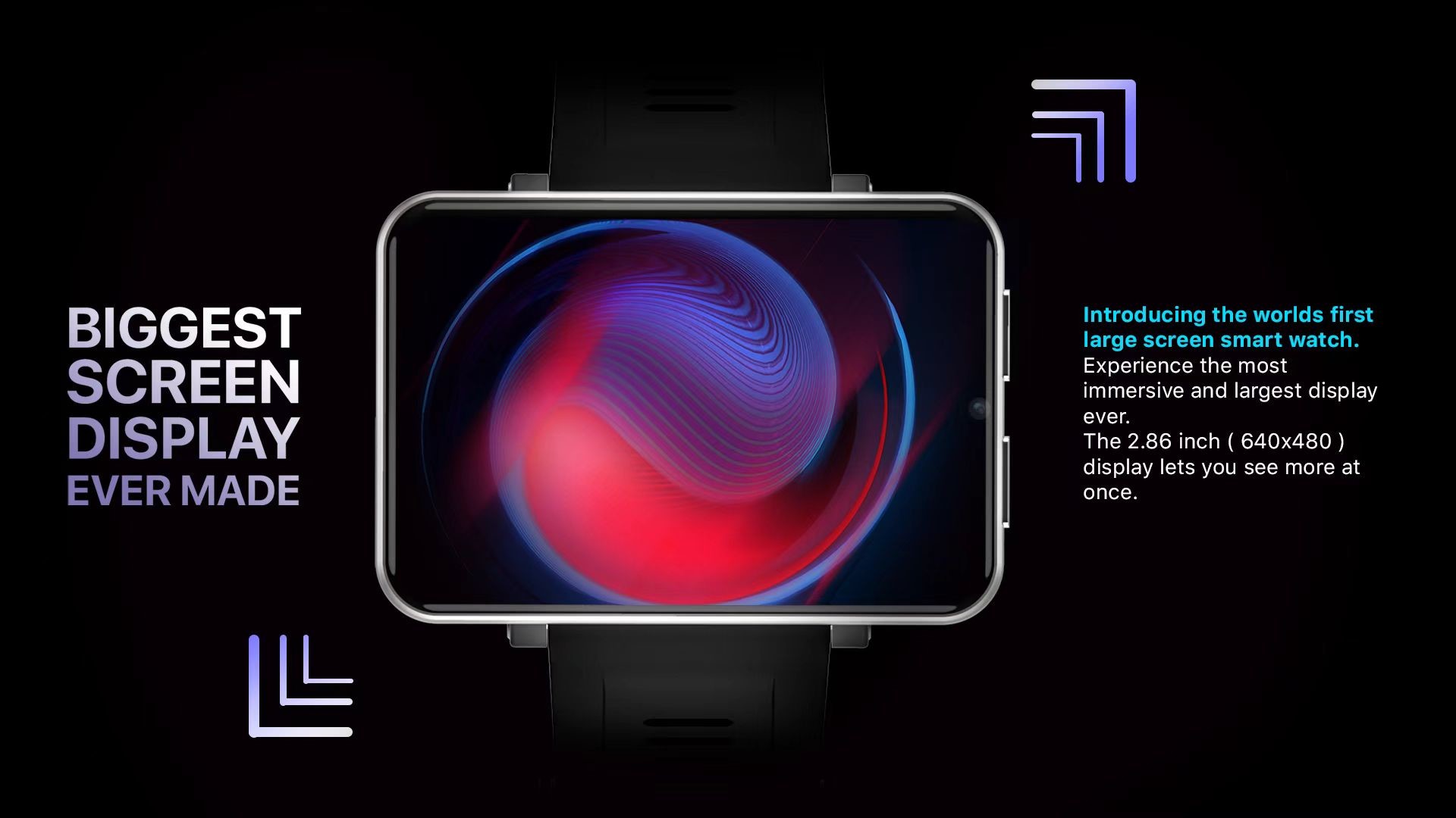 DM100 Smartwatch Android 7.1 5G 4G Smart Watch 2.86 Inch Screen 500 MP Camera 2880mAh