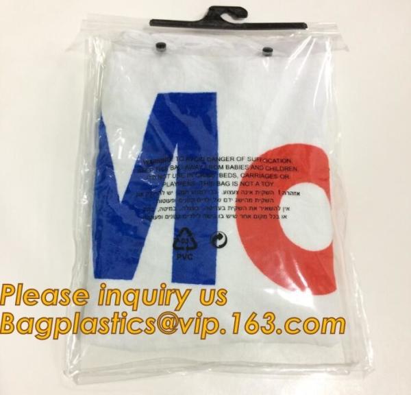 waterproof pvc swimwear bagwith hanger/pvc bikini bag/plastic bikini packaging
