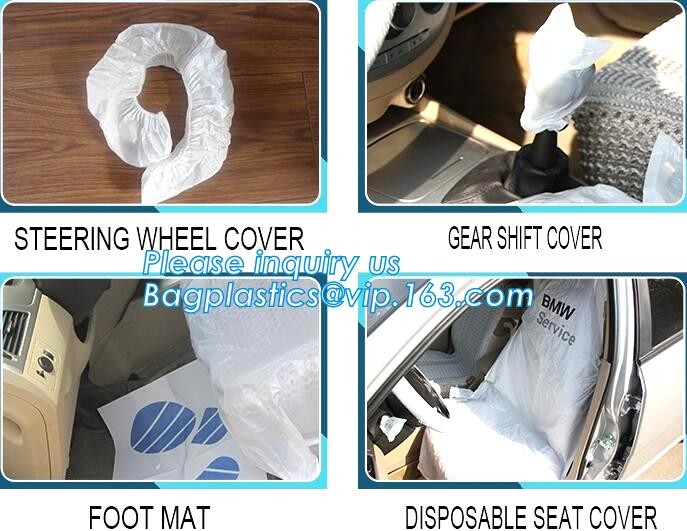 steering wheel 5 in 1 clean kits Disposable seat cover disposable steering wheel cover disposable gear shift cover dispo
