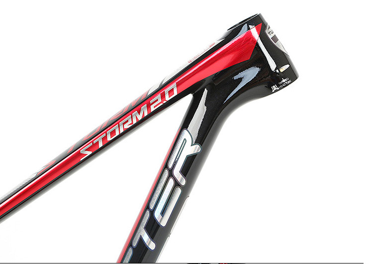 Storm 2.0 27.5er Carbon Fiber MTB Frame Red With 142 Thru Axle