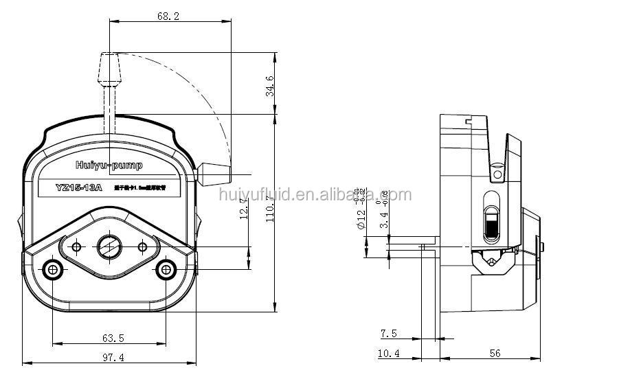 YZ1515 pump head