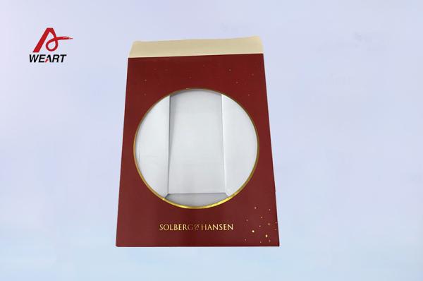 CMYK Printing Christmas Paper Bags , Paper Christmas Bags Environmentally
