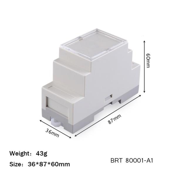 Electronic Project Box Din Rail Enclosure 36*87*60mm For Industry Control