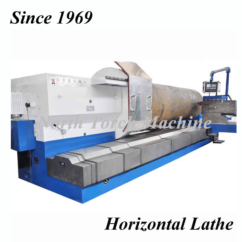 Horizontal Metal Lathe Machine Heavy Duty For Turning 40T Weight