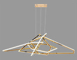Titanium Color Remote Control LED Light Chandelier Modern ODM Anti Corrosion