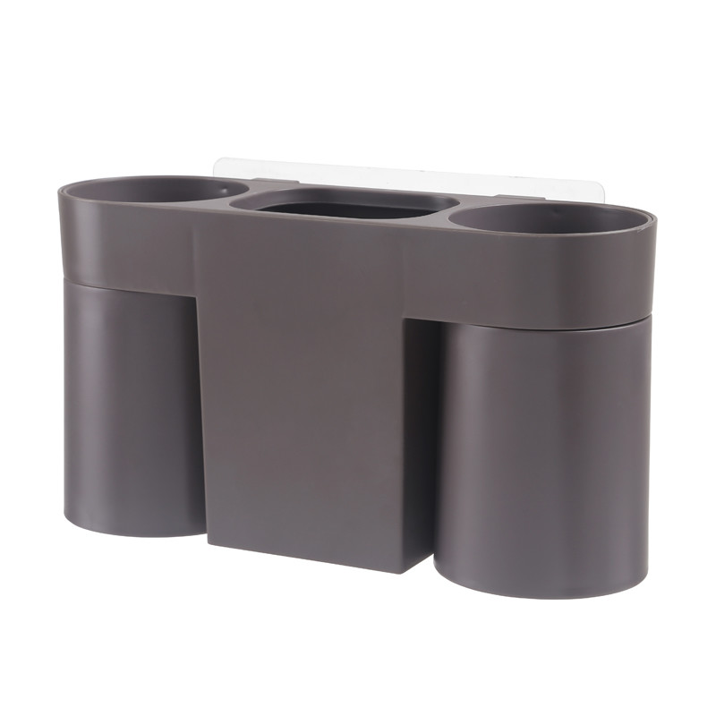 Wall Absorbing Non Perforating Toothbrush Cup Set ABS Fall Resistant