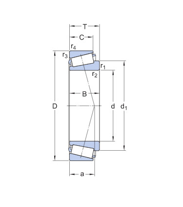 Multi Purpose 32218 Motorcycle Engine Tapered Roller Bearing 90 X 160 X 40mm