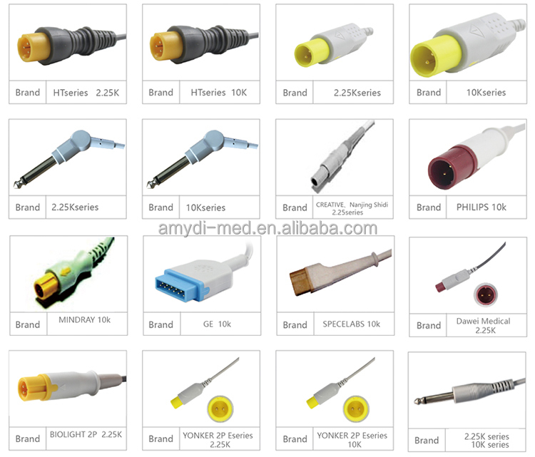 Mindray Adult Digital Temperature Probe For Core And Skin Temperature Monitoring
