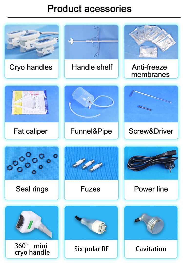 Cold Body Cryotherapy Slimming Criolipolyse 6 Hands Cool Tech Sculpting Shape Fat Freezing cryolipolysis Machine