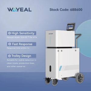 Mini Leak Detection Rate 5*10-13Pa.m3/s Helium Leak Detector With 7 Inch