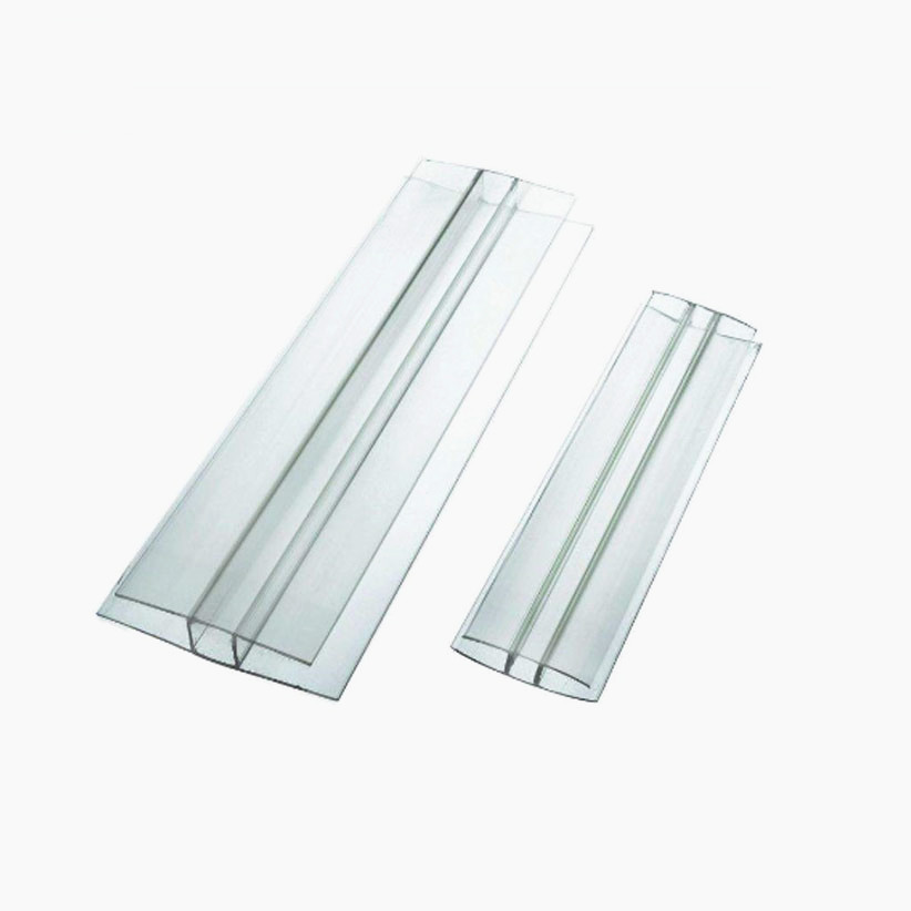 4mm 6mm 8mm 10mm polycarbonate profile H connecter for plate and plank connection with easy installation