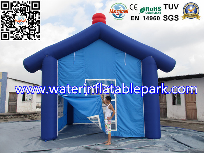 Fashion House Inflatable Trade Show Tent Exhibition Dark Blue