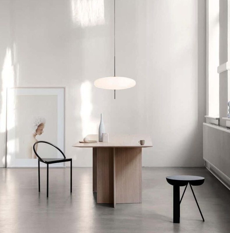 Black And White Flying Saucer Pendant Light Modern Art Bedroom Pendant Lamp(WH-GP-116)